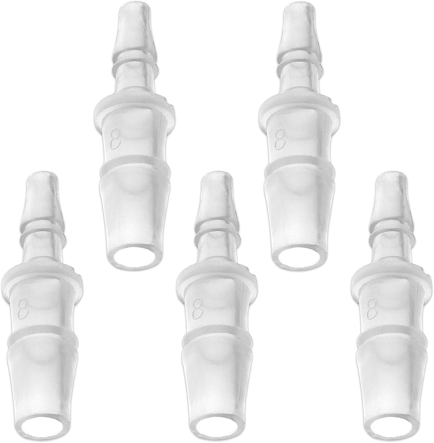 5Pcs Plastic Hose Barb Reducer Fitting, 5/16″ to 3/16″ Hose Barb Union Adapter C