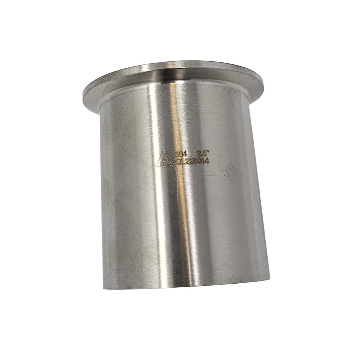 A3 2 1/2 inch DIA x 3 inch L Butt Weld Ferrule 304 Stainless Steel