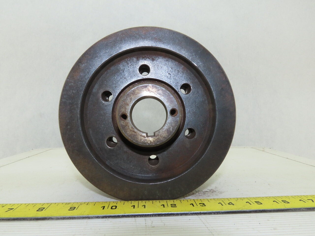 6-3/8″ OD x 4-1/2″ Wide 9 Groove 3V Section Pulley Sheave 1-1/4″ Bore