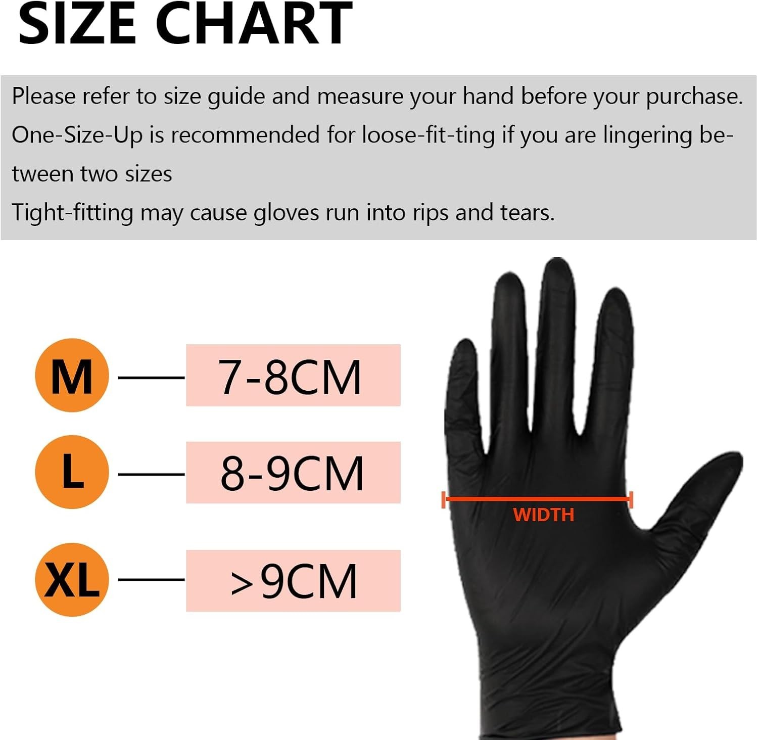 First Glove Black Industrial Disposable Nitrile Gloves 6 Mil Latex & Powder Free