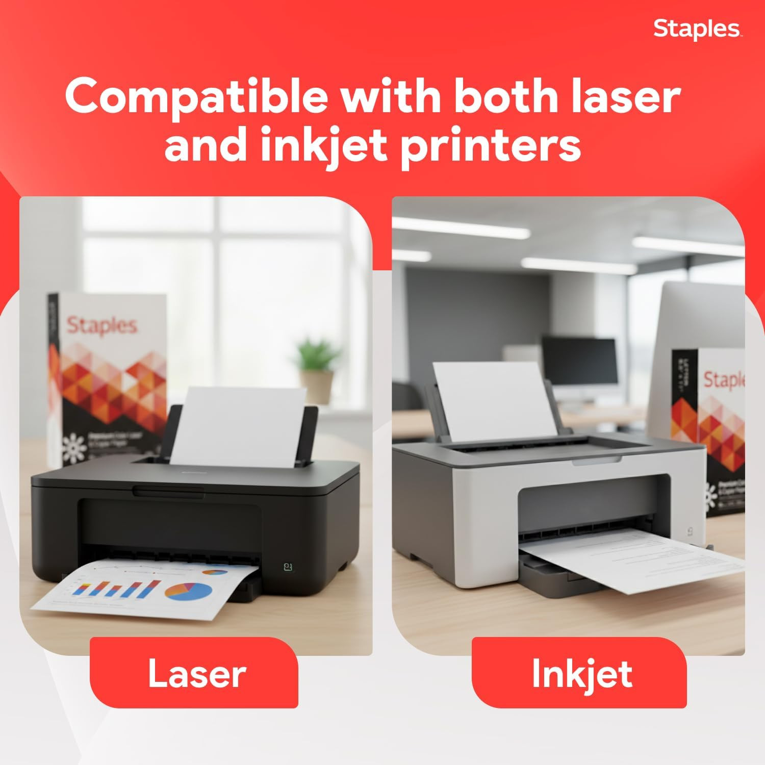 8.5-Inch X 11-Inch Laser Paper 32 Lbs. 98 Brightness 500/Rm