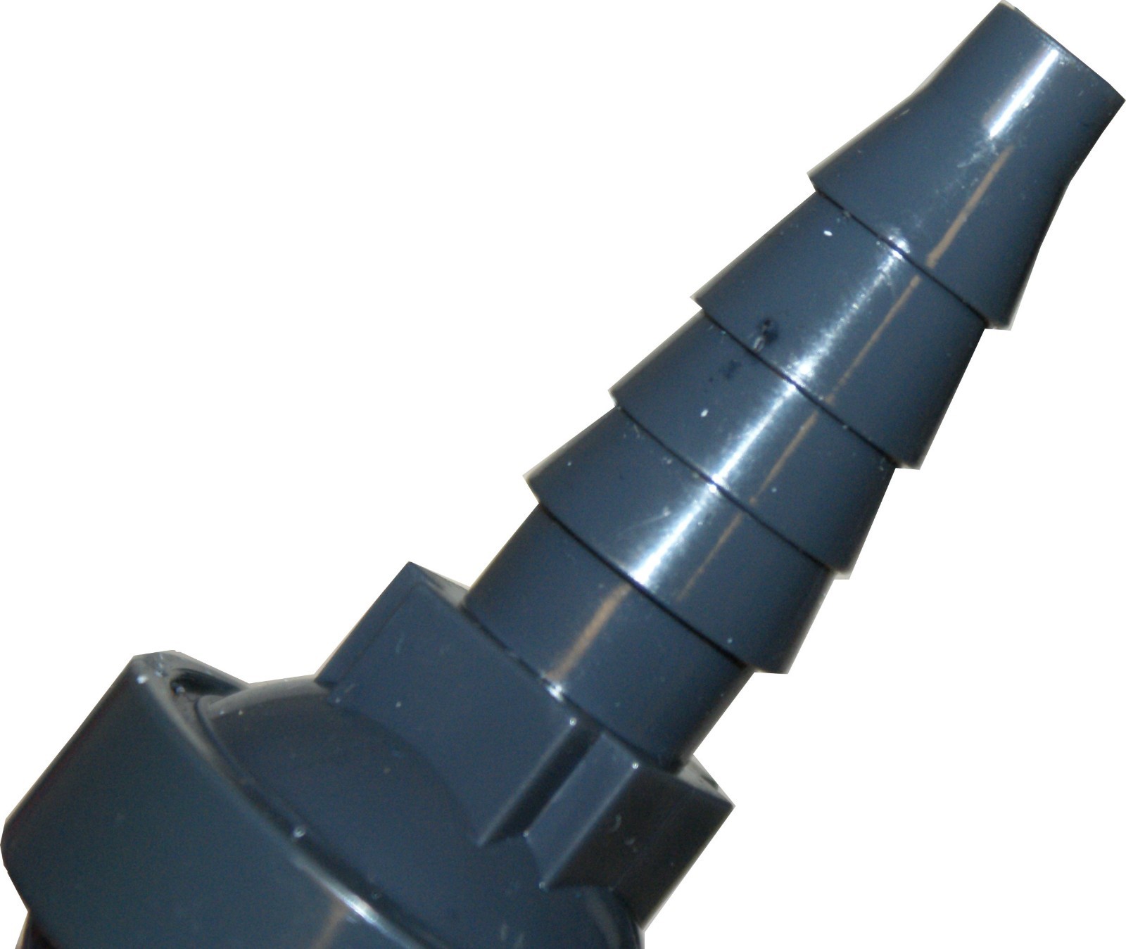 New Sch 80 PVC 1/4″ Sample Port Valve ¼” MNPT X Hose Barb Viton Seals