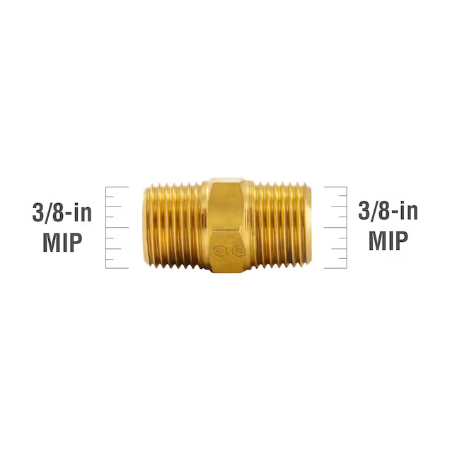 ProLine Series 3/8-in x 3/8-in Threaded Male Adapter Nipple Fitting