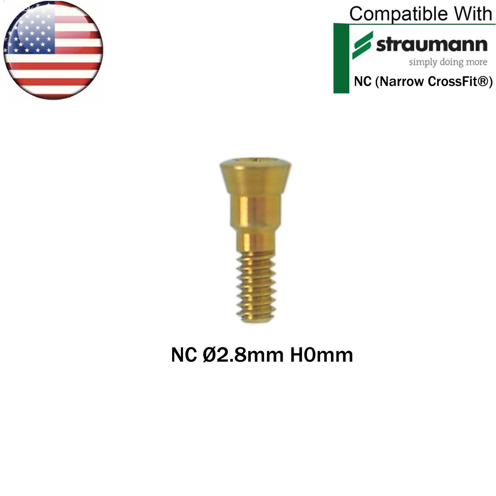 US Dental NC/RC Healing Abutment Closure Caps Mini Regular Fit Straumann ITI BLT