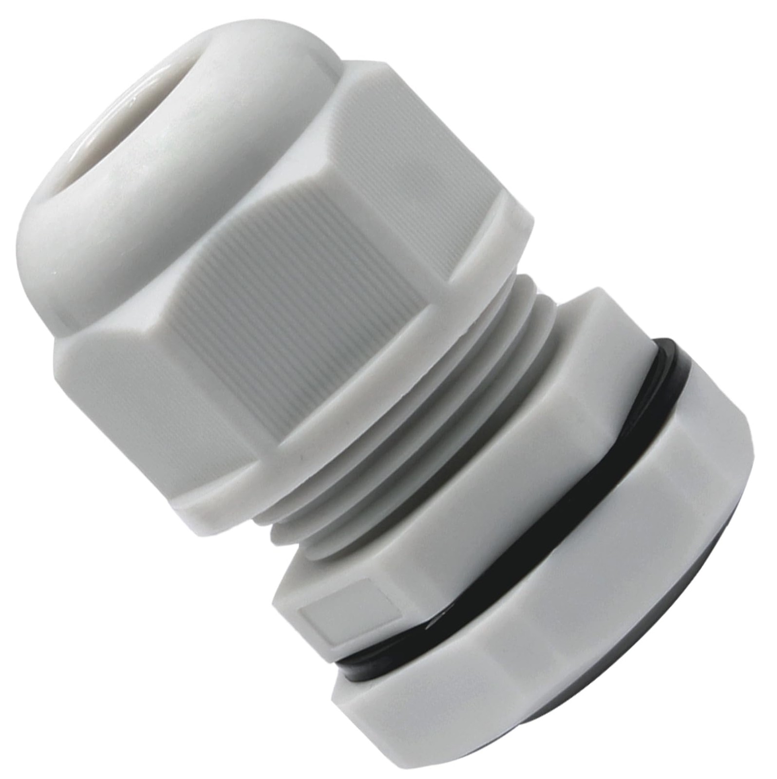 12 Pcs 1/2″ NPT Nylon Cable Glands, Grey Strain Relief Cable Cord Connector I