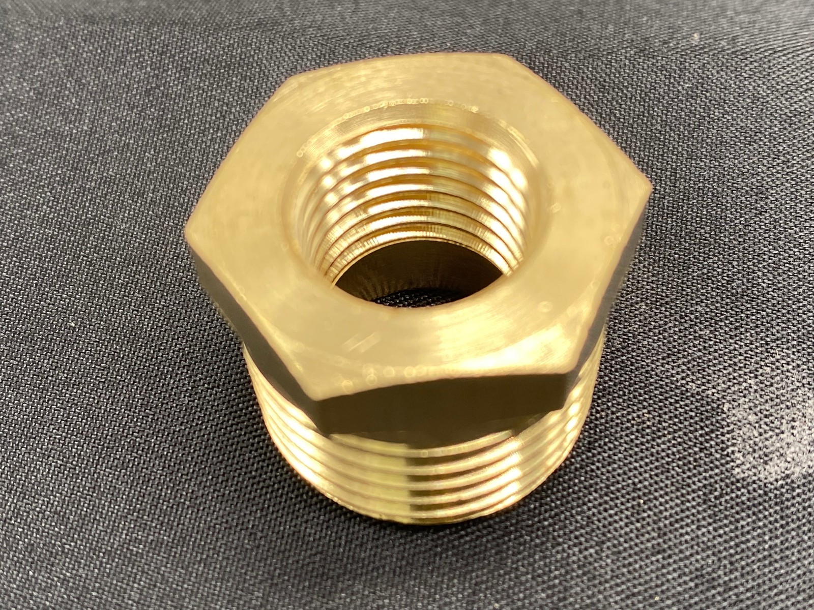 Hex Reducer Bushing 1/2″ Male x 1/4″ Female NPT Adapter Pipe Fitting Brass