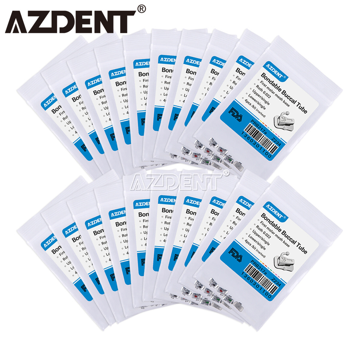 Dental Orthodontic Bondable Buccal Tube 1st Molar Roth/MBT 022 Non-convertible