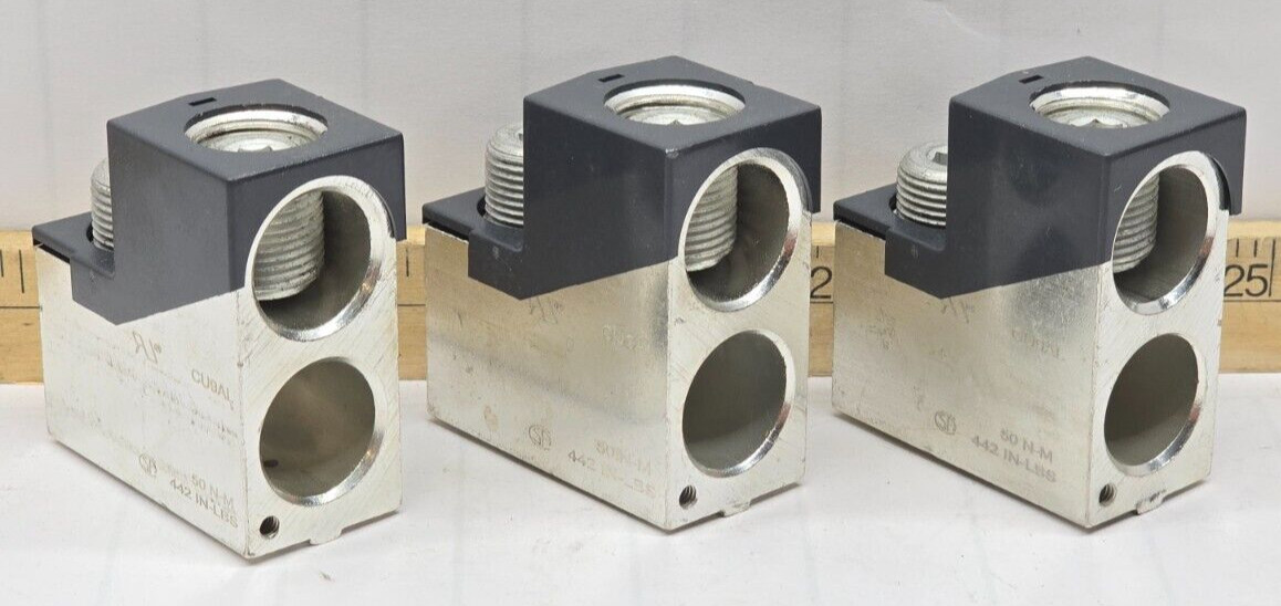 NEW TAKEOUT SQUARE D POWERPACT CIRCUIT BREAKER LUG KIT 2/0-500KCMIL AL600LS52