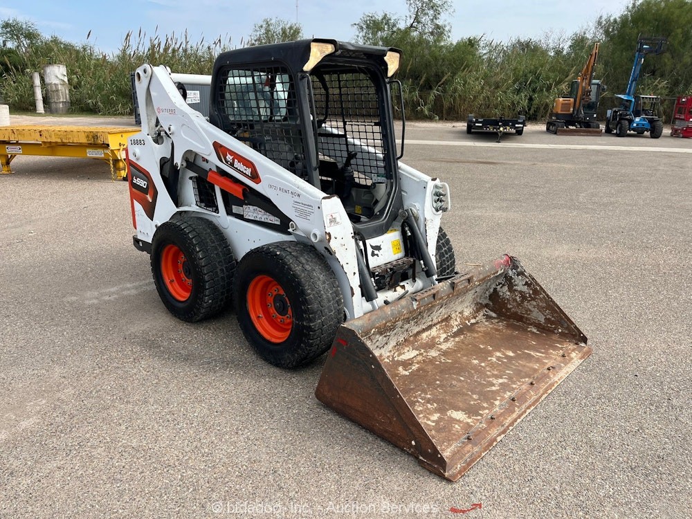 2022 Bobcat S590 Skid Steer Wheel Loader Tractor Aux Hydraulics Bucket bidadoo