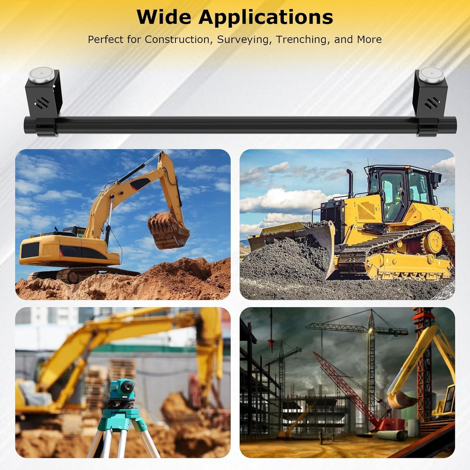 Magnetic Mount for LR Receivers,Fit for Flatback Dozer Blades,Backhoes,Excavator