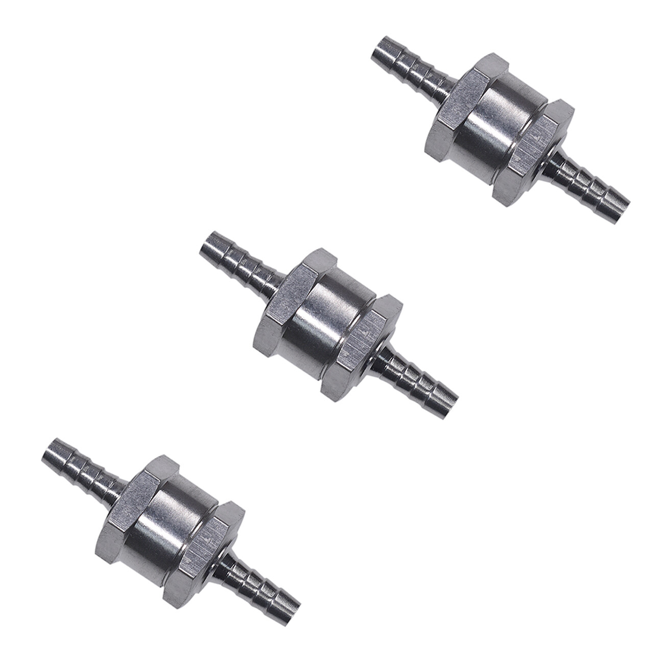3 PCS 6MM Non-Return One Way For 1/4 Inch Air Fuel Oil Check Valve Diesel Gas