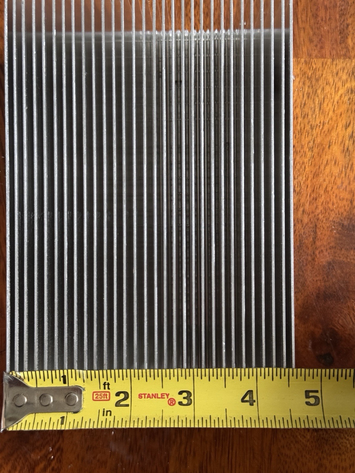 Aluminum Heatsink – 6 7/8″ L x 4 3/4″ W x 3 3/8″ H – 1/8″ Fin Spacing