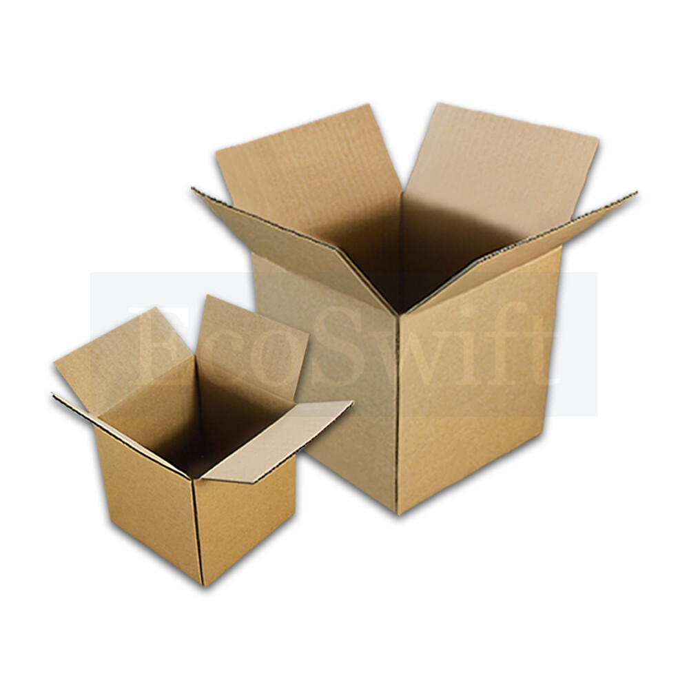 50 4x4x4 EcoSwift Cardboard Packing Moving Shipping Boxes Corrugated Box Cartons