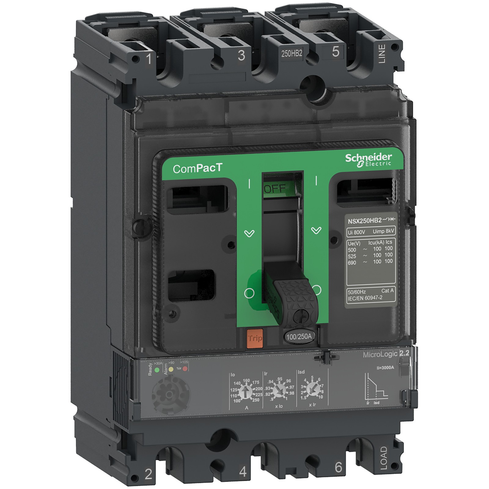 Schneider Electric C16N32D160 NSX160N dsj ML2.2 160A 3P3D-