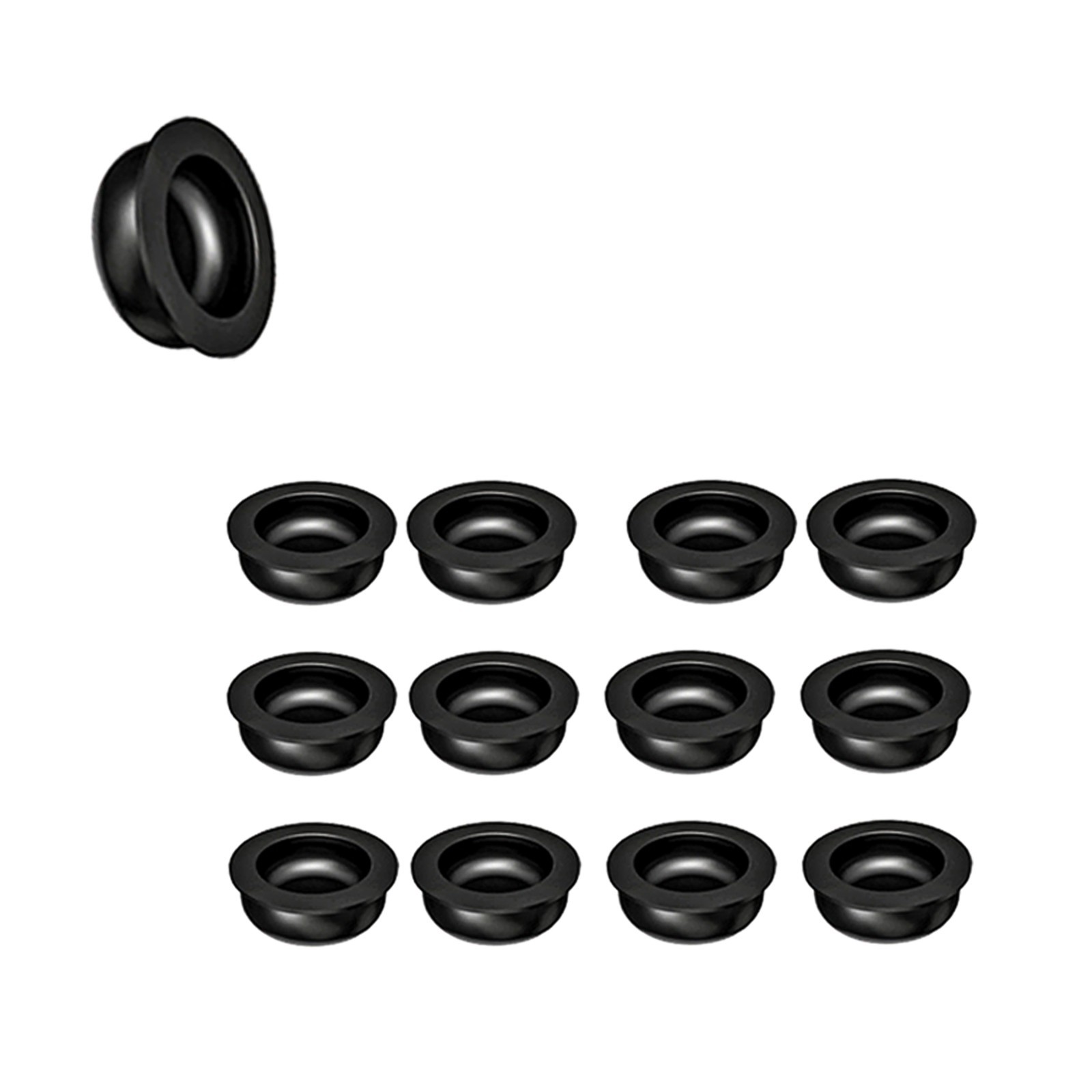 12Pcs US Dental Replacement Metal Housing & Black Lab Cap Assembly Zest Locator
