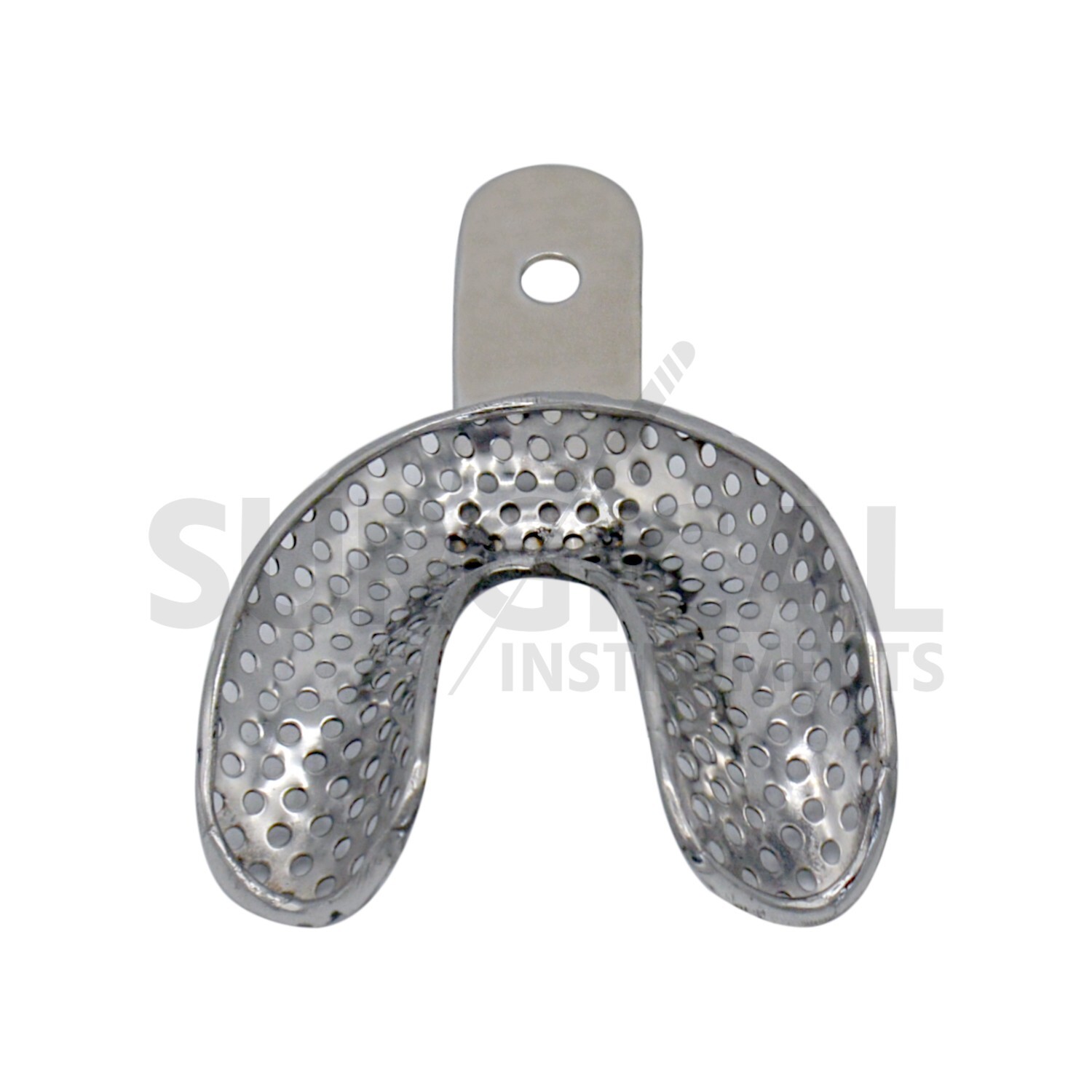 6 Metal Dental Impression Trays set Perforated Upper & Lower Denture Edentulous