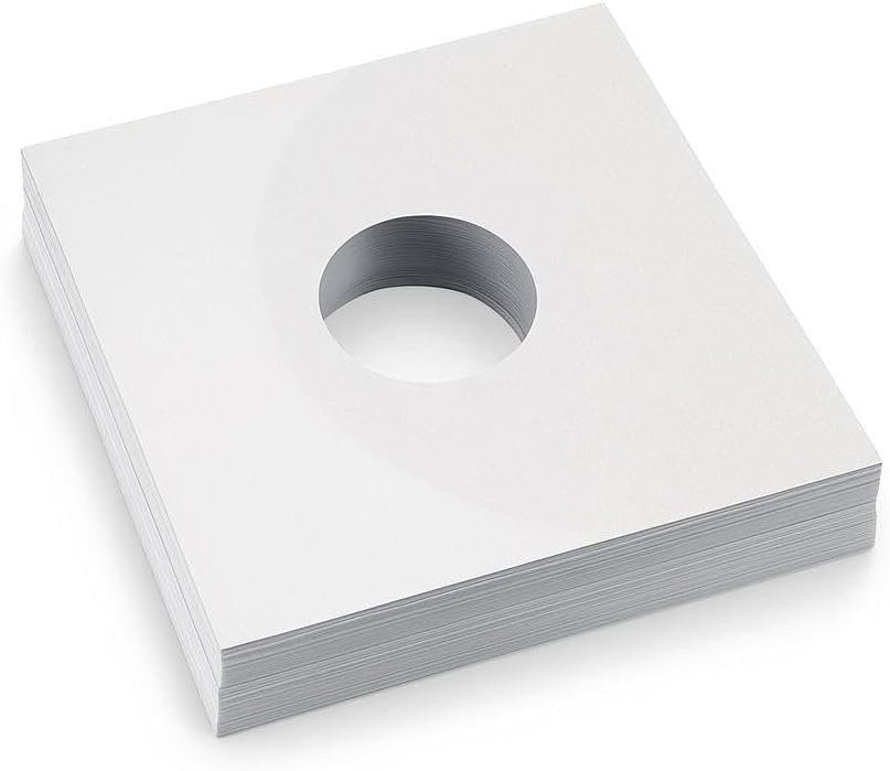 200 – Pack White Paper Vinyl 45 RPM Record Inner Sleeves 7-Inch LP Album