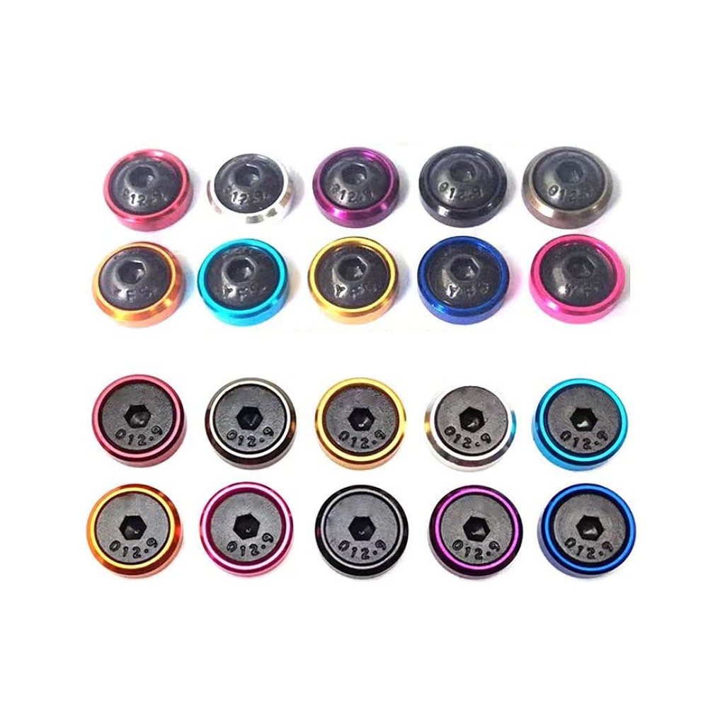 10/20/30x Aluminum Alloy M4 M5 M6 Anodized Countersunk Head Bolt Washers Gasket