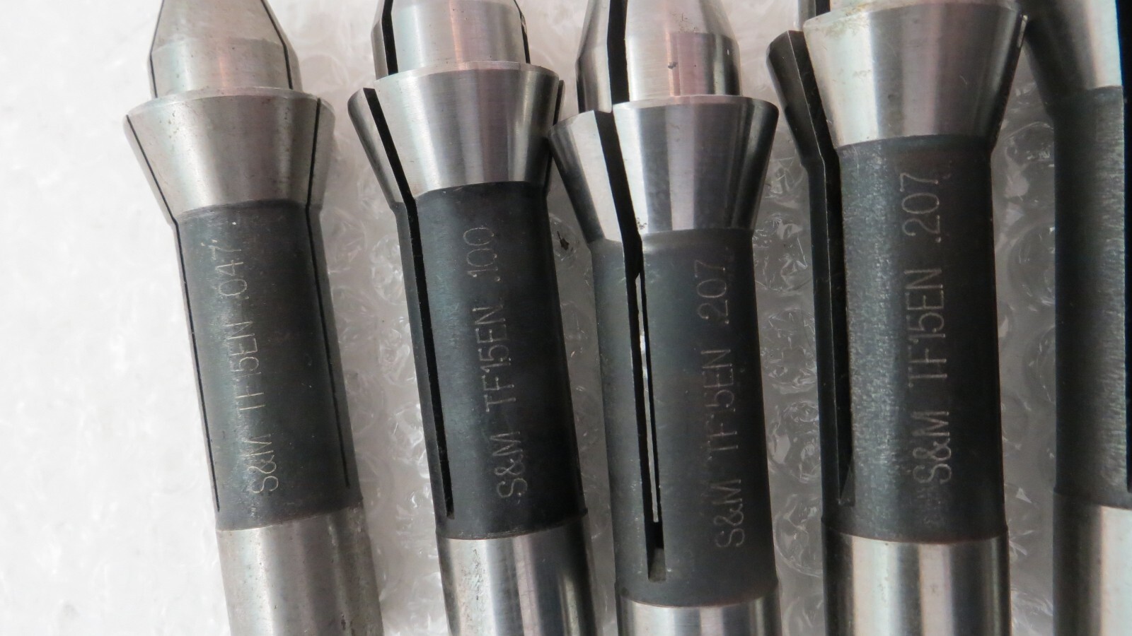9 Collets SOUTHWICK AND MEISTER TF15EN S&M, PRECISION CNC