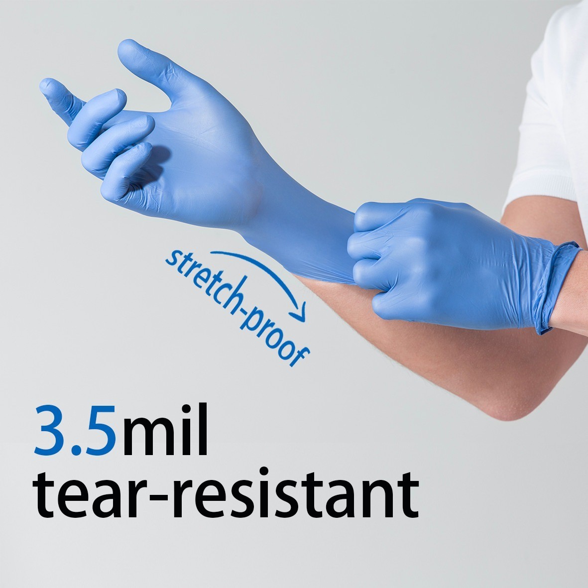GP Craft Blue XS Nitrile Gloves 3.5 Mil Latex-Free Medical Grade 100 Count
