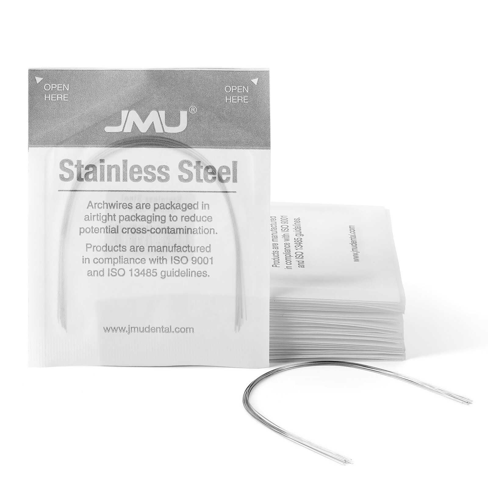 100pcs Dental Orthodontic NITI Arch Wires Ovoid Super Elastic Wire and Brackets