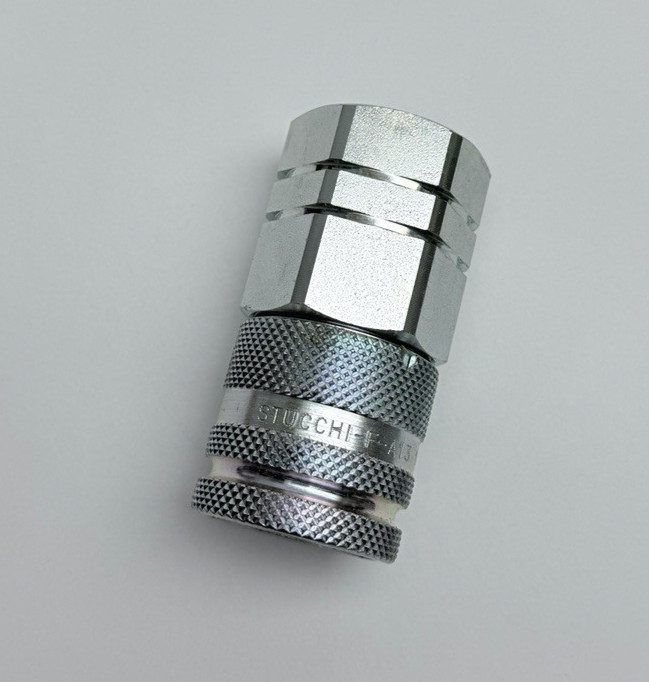 F-A13 STUCCHI 1/2″ NPT, FLAT FACE QUICK COUPLER, FEMALE THREAD