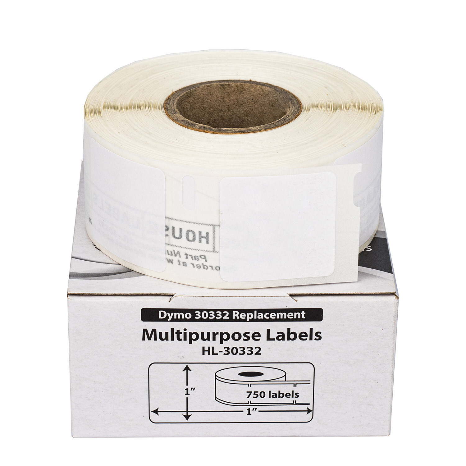 DYMO 30332 1×1 Direct Thermal Multipurpose Labels (1″ x 1″) – (1) Roll of 750