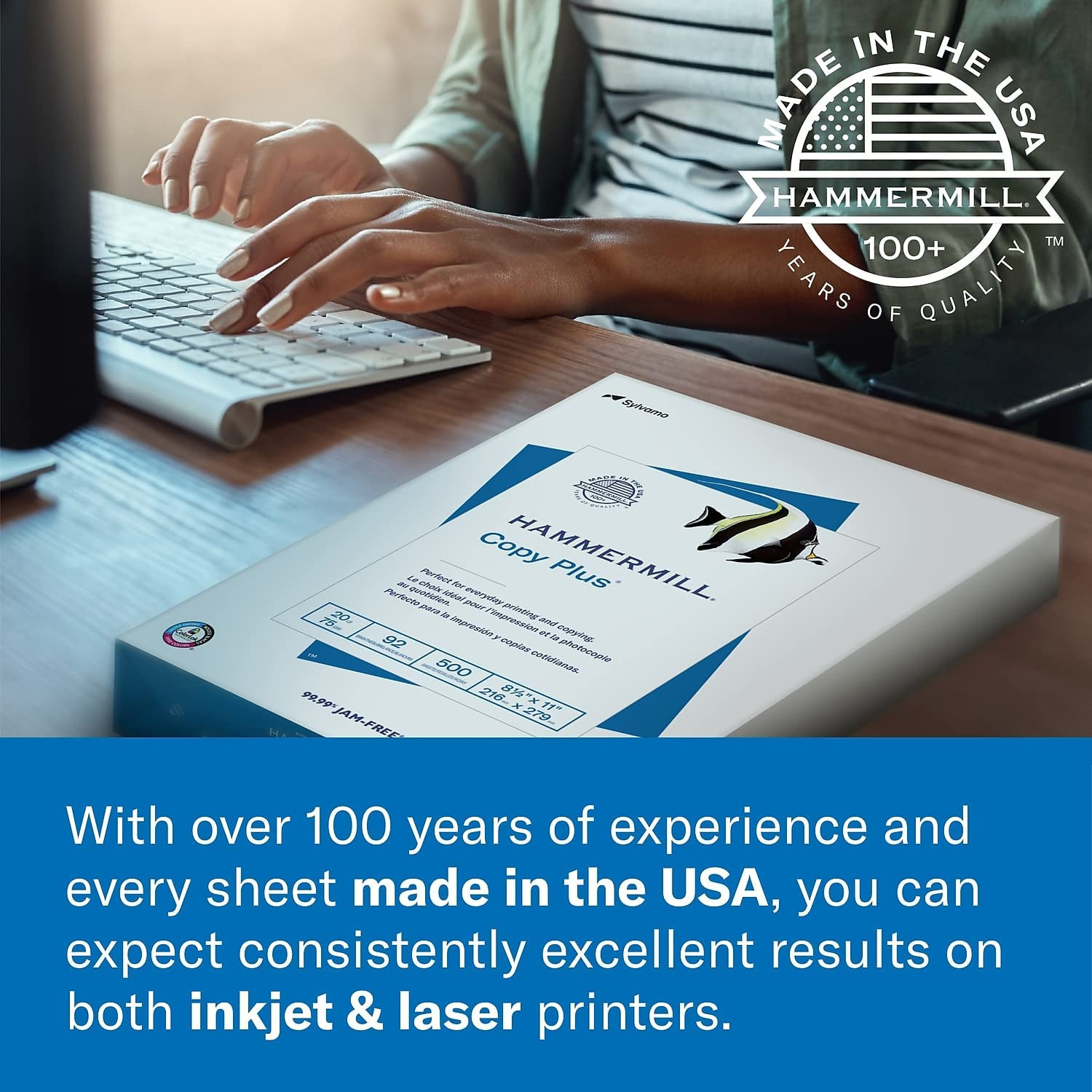 8.5-Inch X 11-Inch Premium Color Copy Paper, 28 Lbs., 100 Brightness, 2500 Sheet