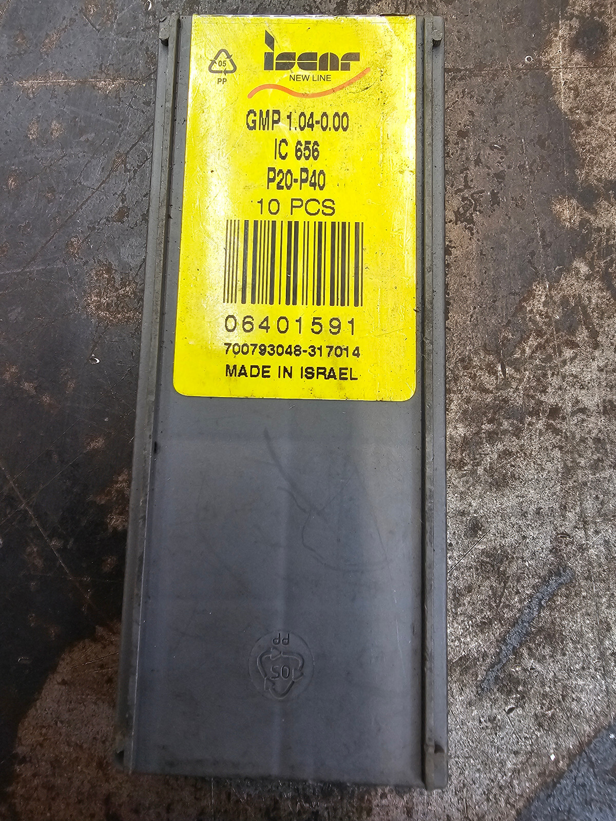 Qty 5 Iscar GMP 1.04-0.00 6401591 IC656 Grade Carbide Parting Grooving Inserts