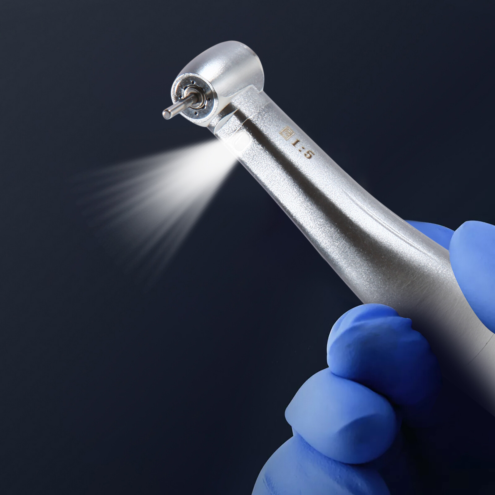 1-5 Pcs Dental 1:5 LED Contra Angle Fiber Optic Handpiece Fit KaV NSK Motor