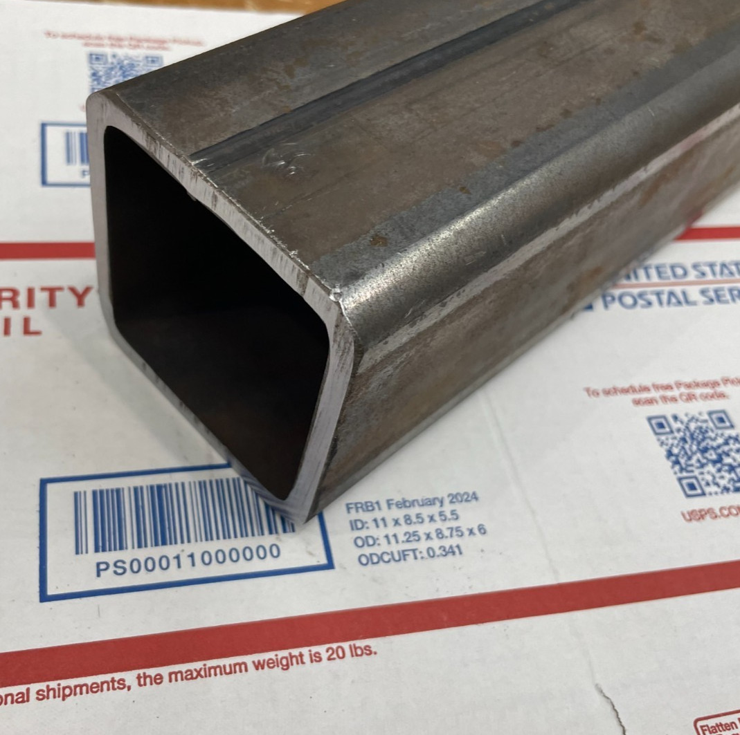 3″ x 3″ X 1/4″ WALL SQUARE STEEL TUBING 6″ LENGTH 3 X 3 X .250″ WELDING