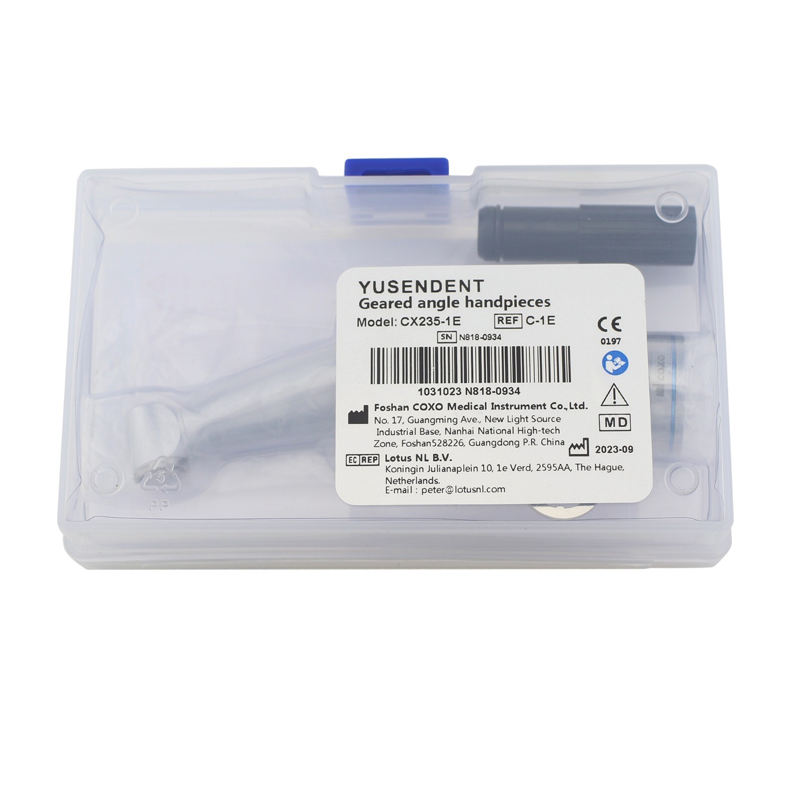 COXO Dental Slow Speed Contra Angle Straight Handpiece Air Motor Inner Water NSK