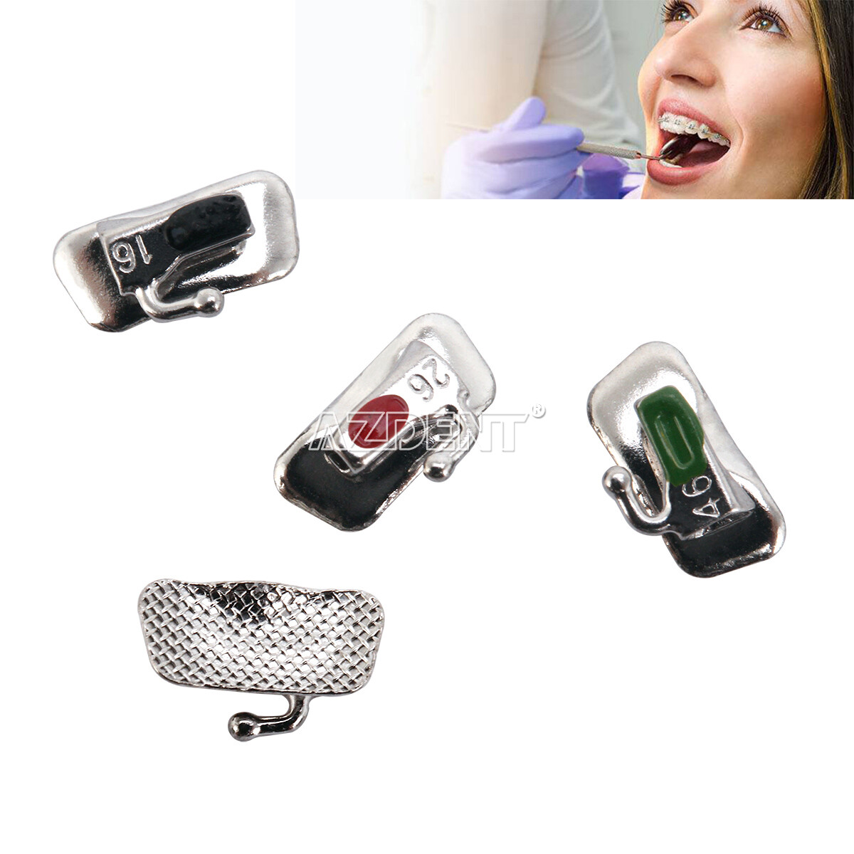 20 Kits Orthodontic 1st Molar Bondable Non-convertible Buccal Tube Roth.022