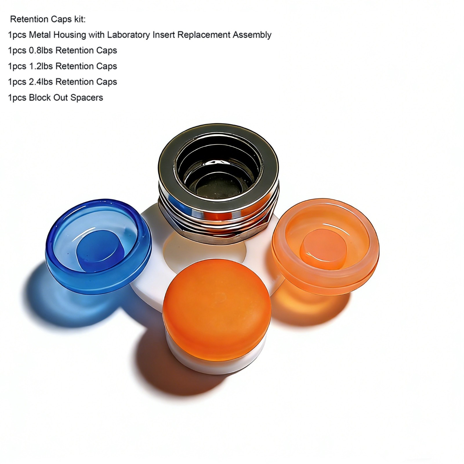 US Dental ZEST Locator Standard Extended Range Male Cap Black Processing Inserts