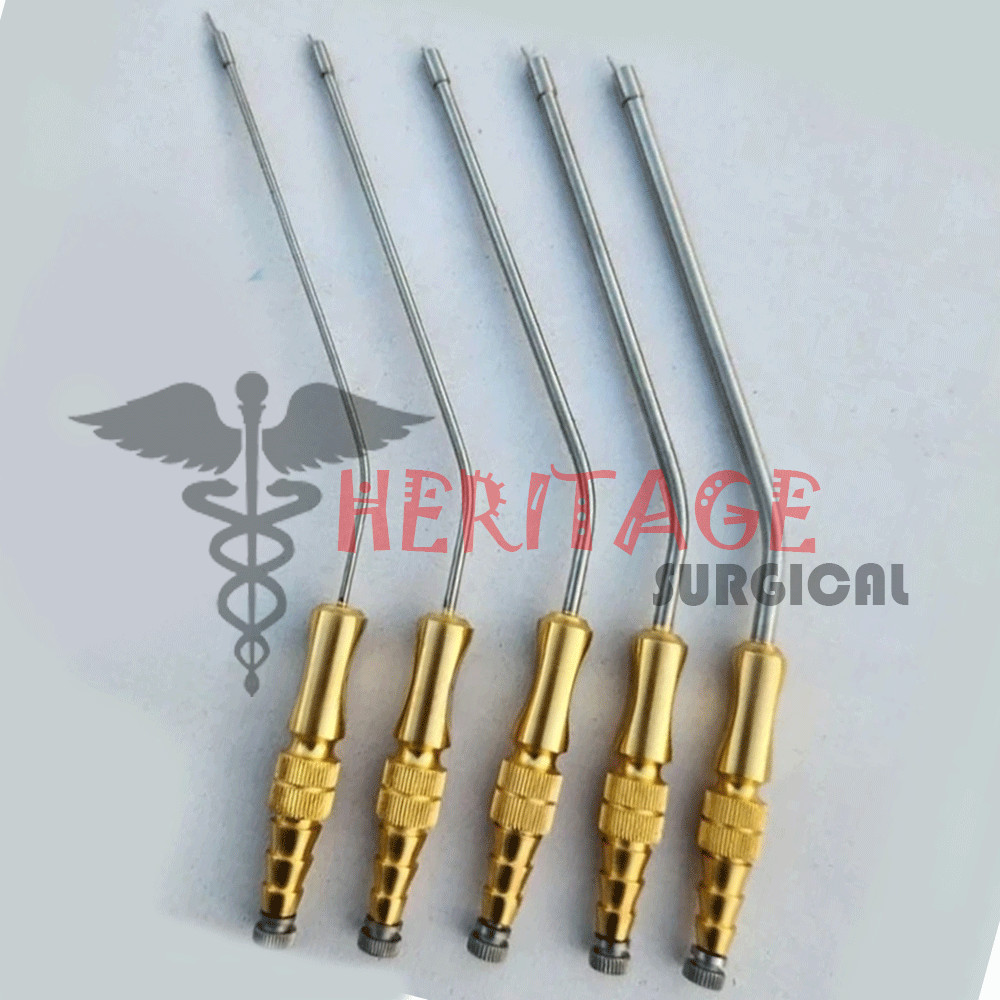Frazier Suction Tube With Atraumatic Tip 6 To 14FR 5 PCs Set Surgical Instrument
