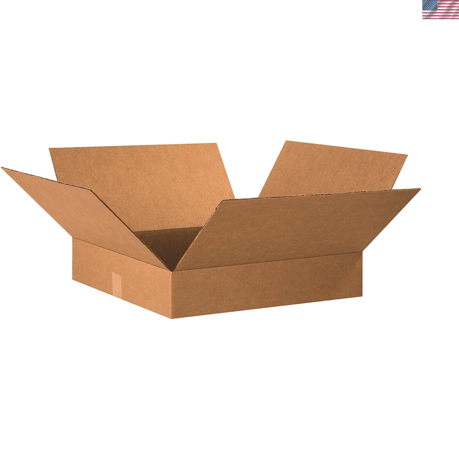 10-Pack Corrugated Shipping Boxes | 20″ x 20″ x 4″ for Moving & Storage Needs