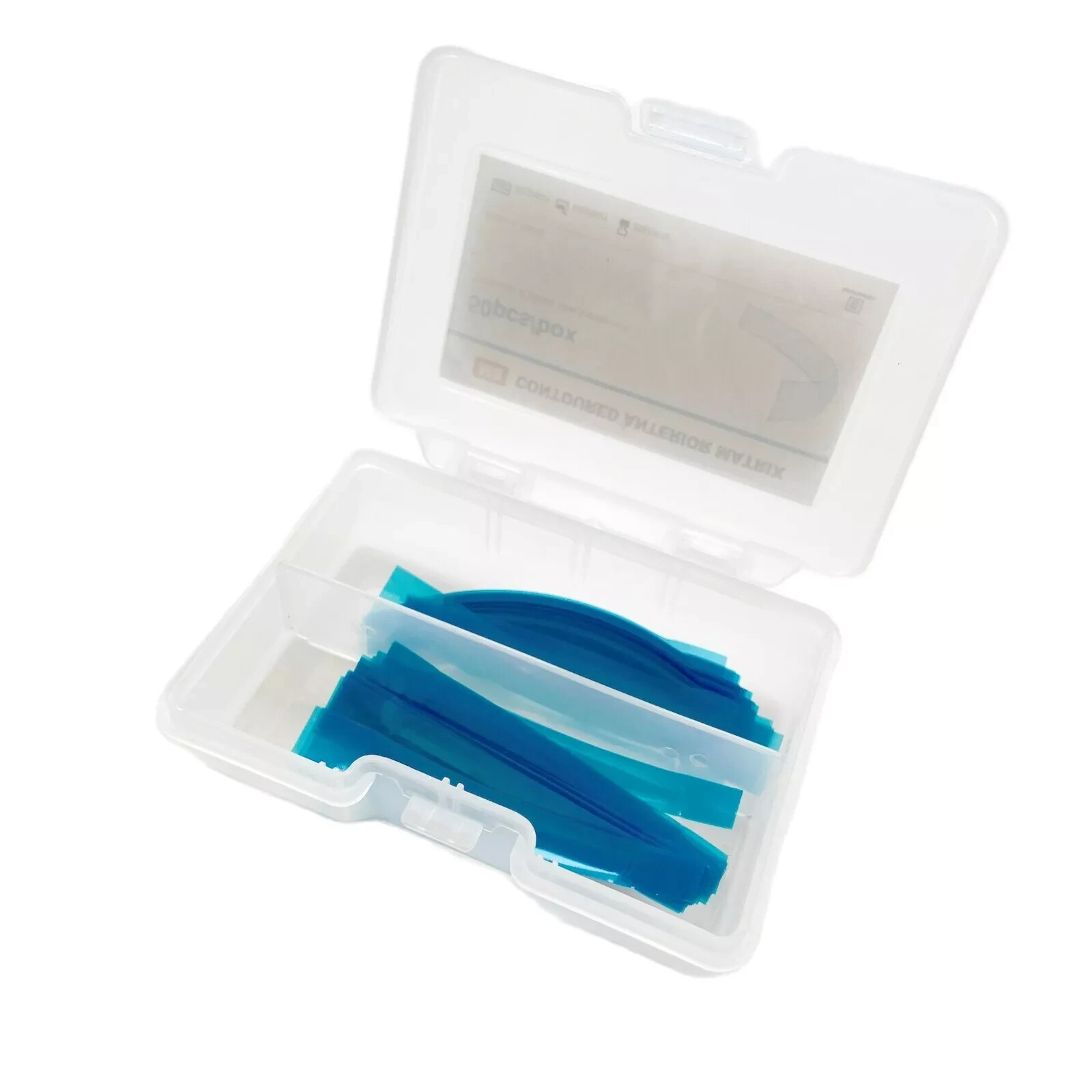 Dental Contoured Anterior Matrix Restoration Matrices Blue Strip M8 0.05mm