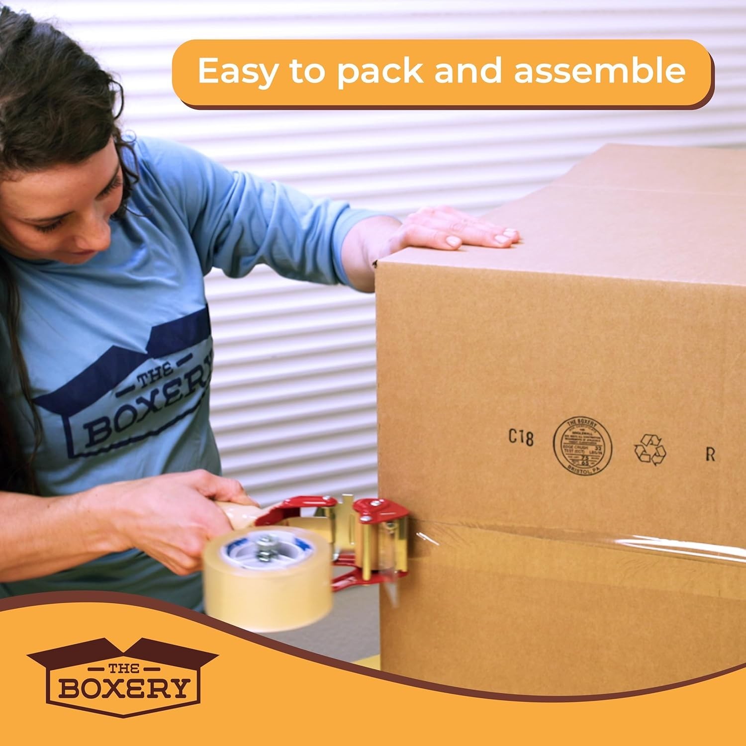 The Boxery 6″x4″x4″ Brown/Kraft Corrugated Cardboard Shipping Boxes 100-Pack