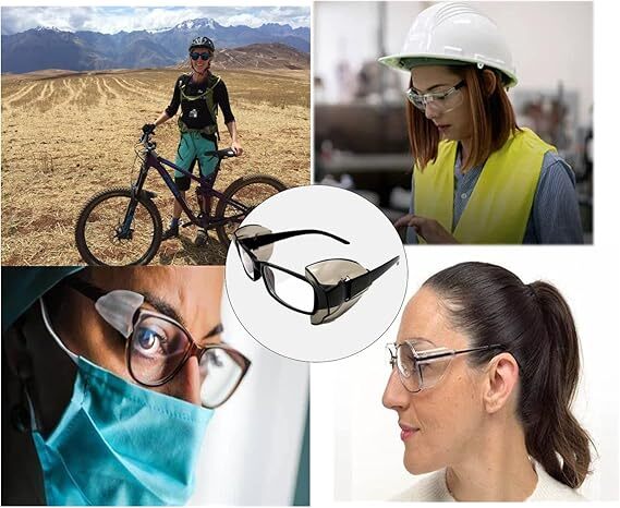 1~200 Pairs Side Shields For Eye Glasses Slip On Safety Glasses Shield Universal