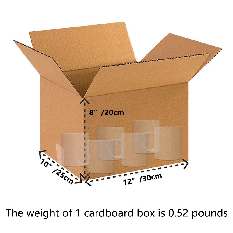12x10x8 inch Corrugated Box 5/6/10/15/20 pcs – Packaging, Handling and Storage