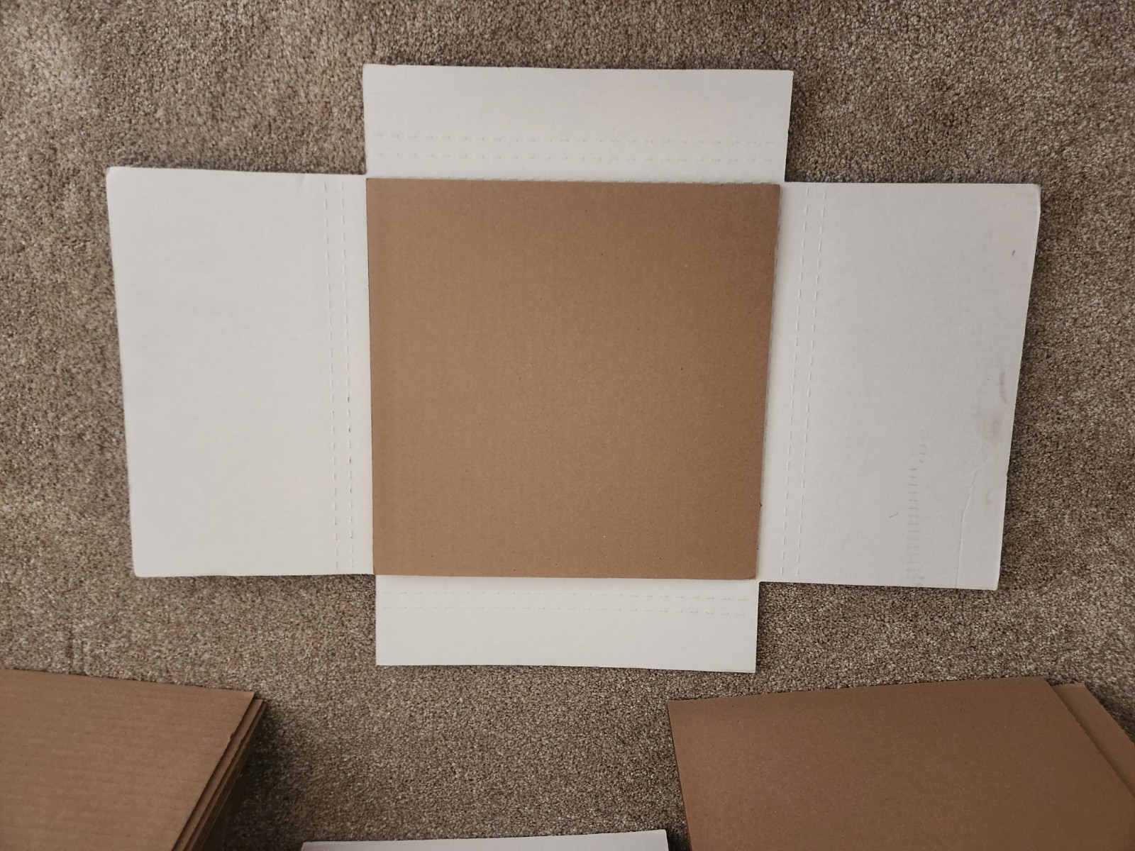 23 LP Record Album Mailers Book Box Variable Depth & 44 Mailer Insert Pads