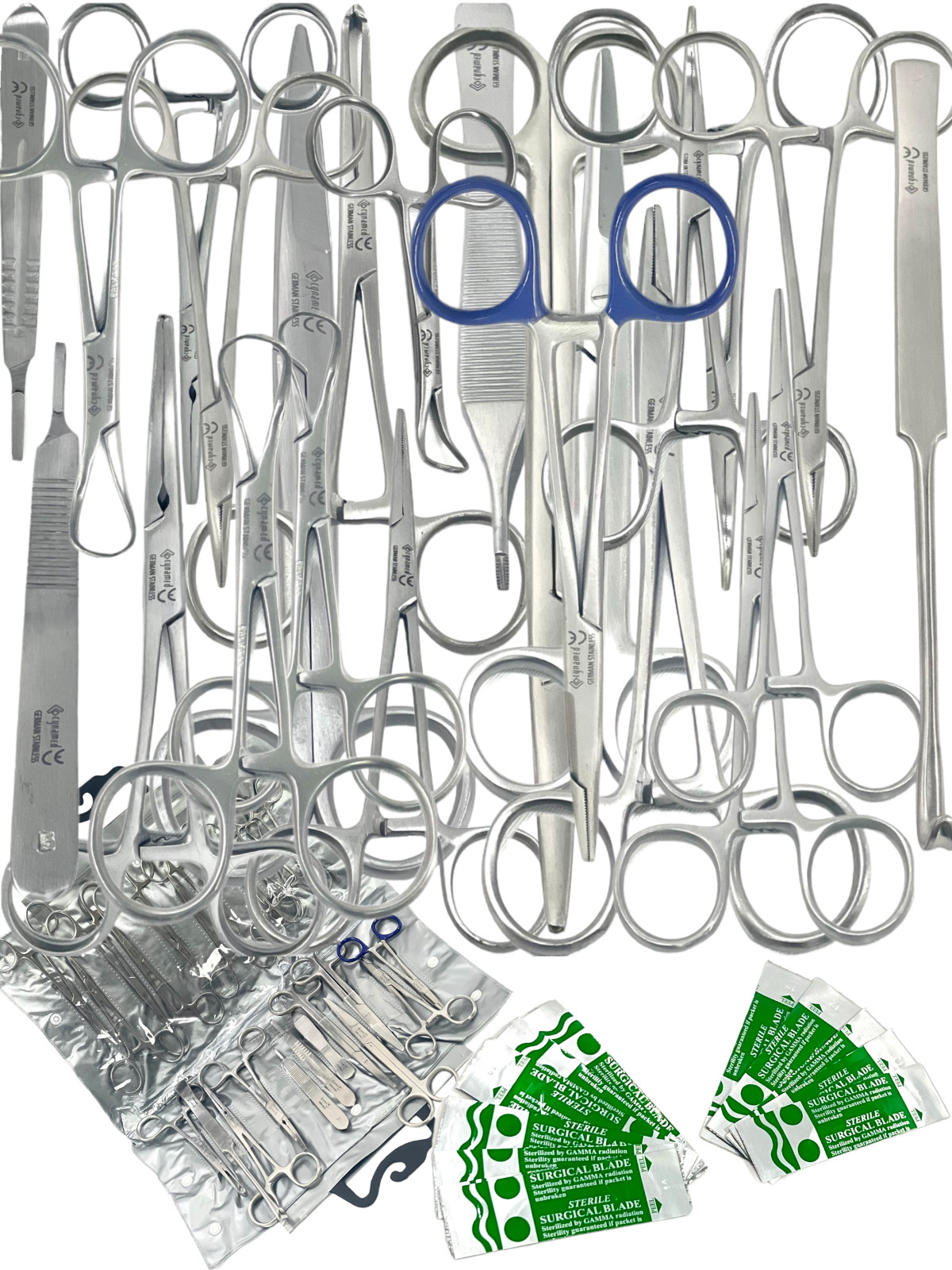 PREMIUM GERMAN 82 PCS GENERAL SURGERY SPAY PACK SURGICAL DENTAL INSTRUMENTS KIT