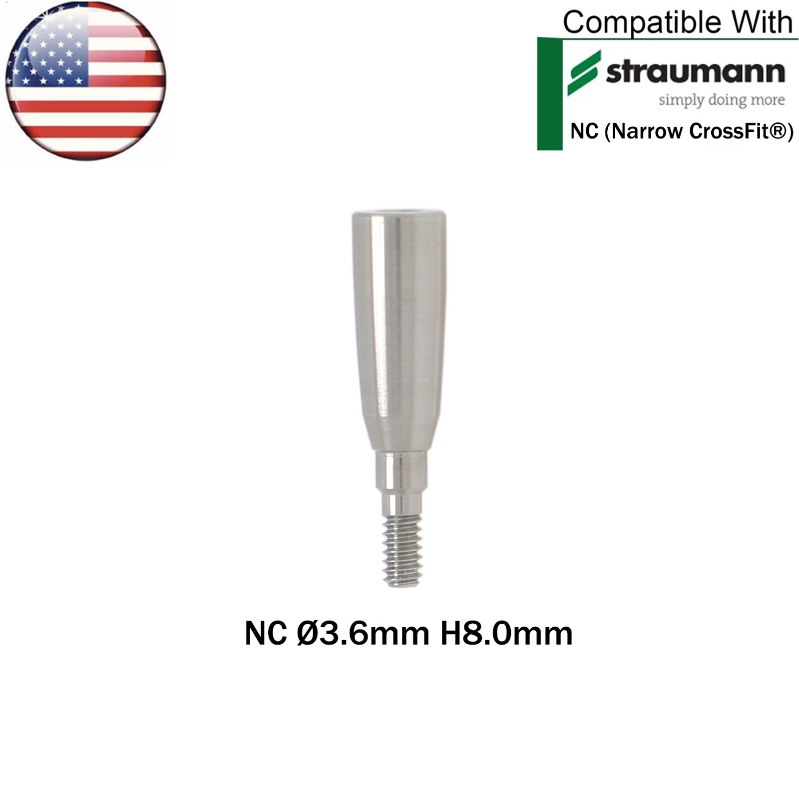 US Dental Mini Healing Abutment NC Healing Closure Cap Fit Straumann ITI BL/BLT