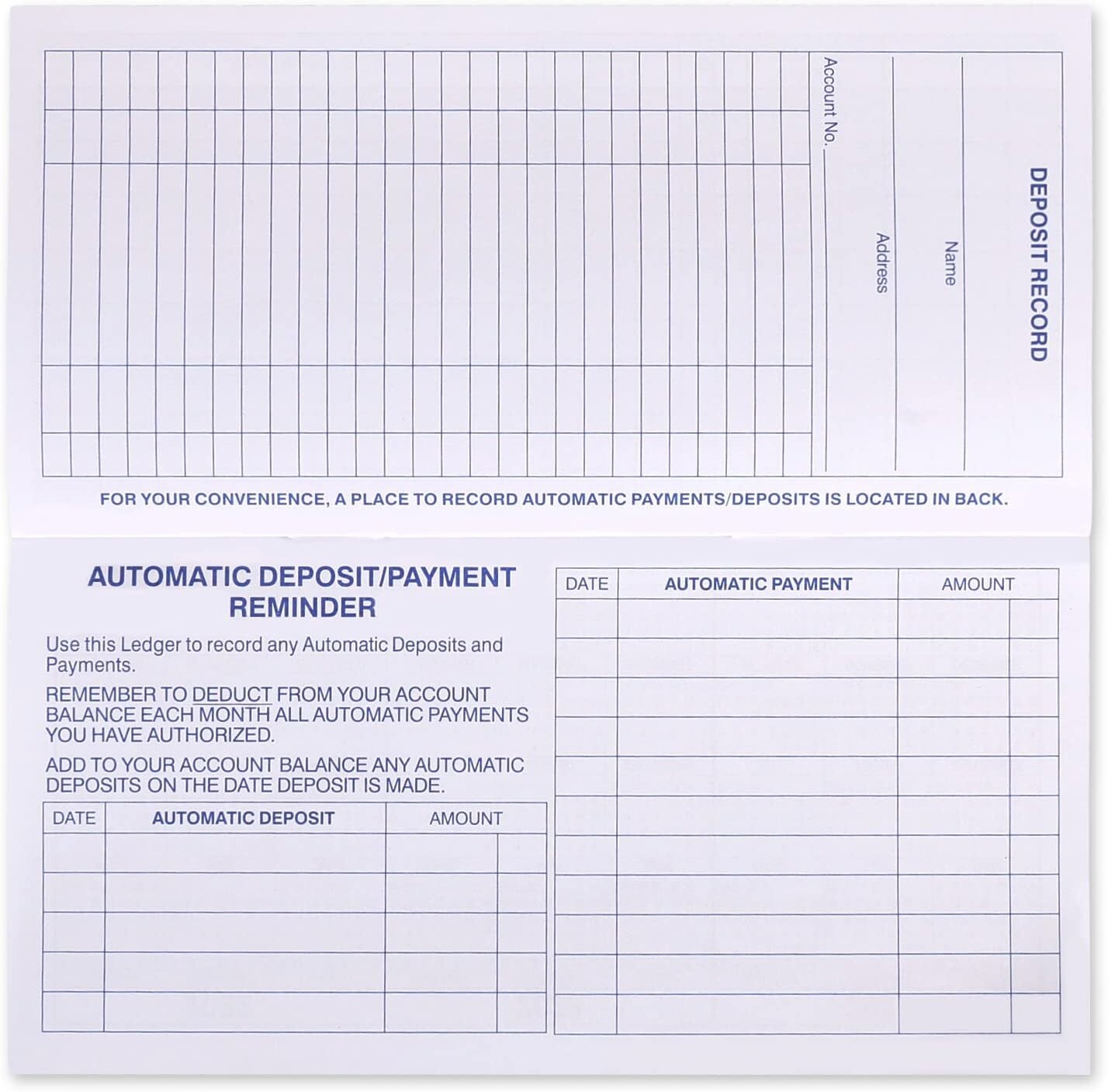 24PCS Check Registers For Personal Checkbook, Easy To Read Checkbook Register
