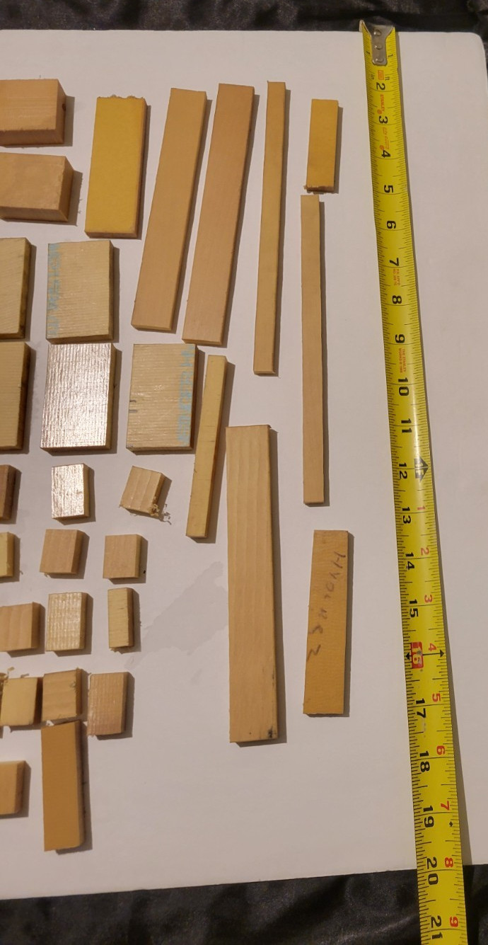 Hydlar Z End Cuts Various Sizes 5 1/2 Pounds of Materials in Lot