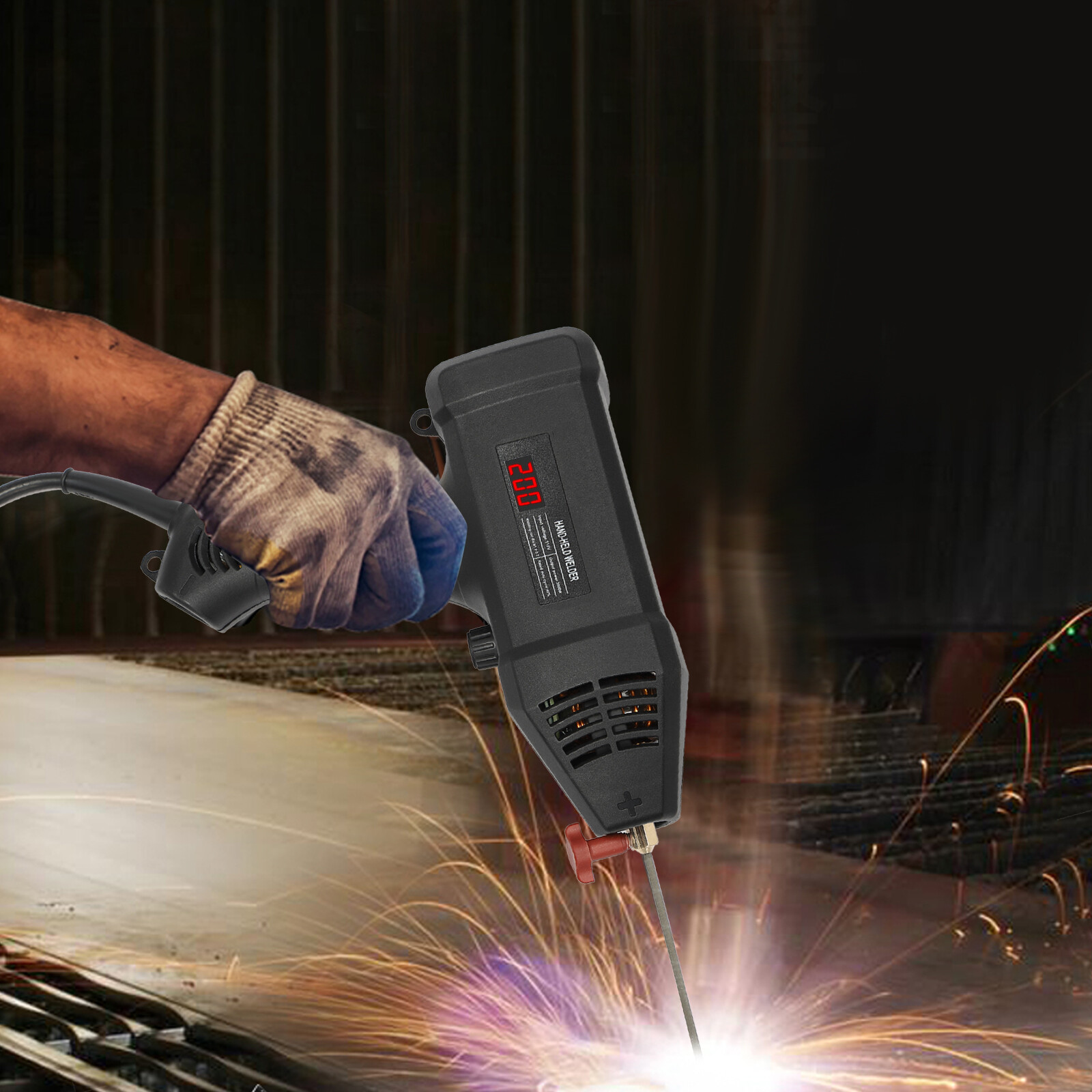 110V 3000W Handheld Electric Welding Machine Kit with Adjustable Current