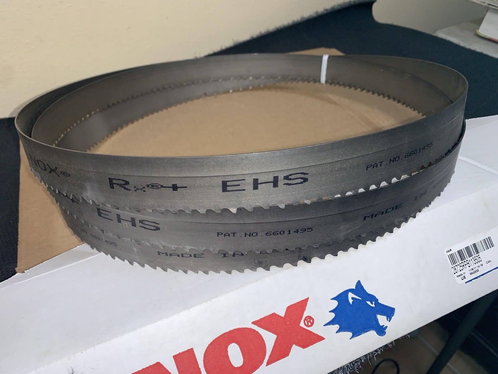 new Bandsaw blade 138″ (11 Feet 6″ ) x 1.25″ W x .042″ x 3 / 4 VP VR EHS RX+