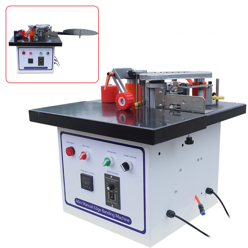 Woodworking Edge Bander Machine Self Cutting Double Gluing Edge Banding Machine