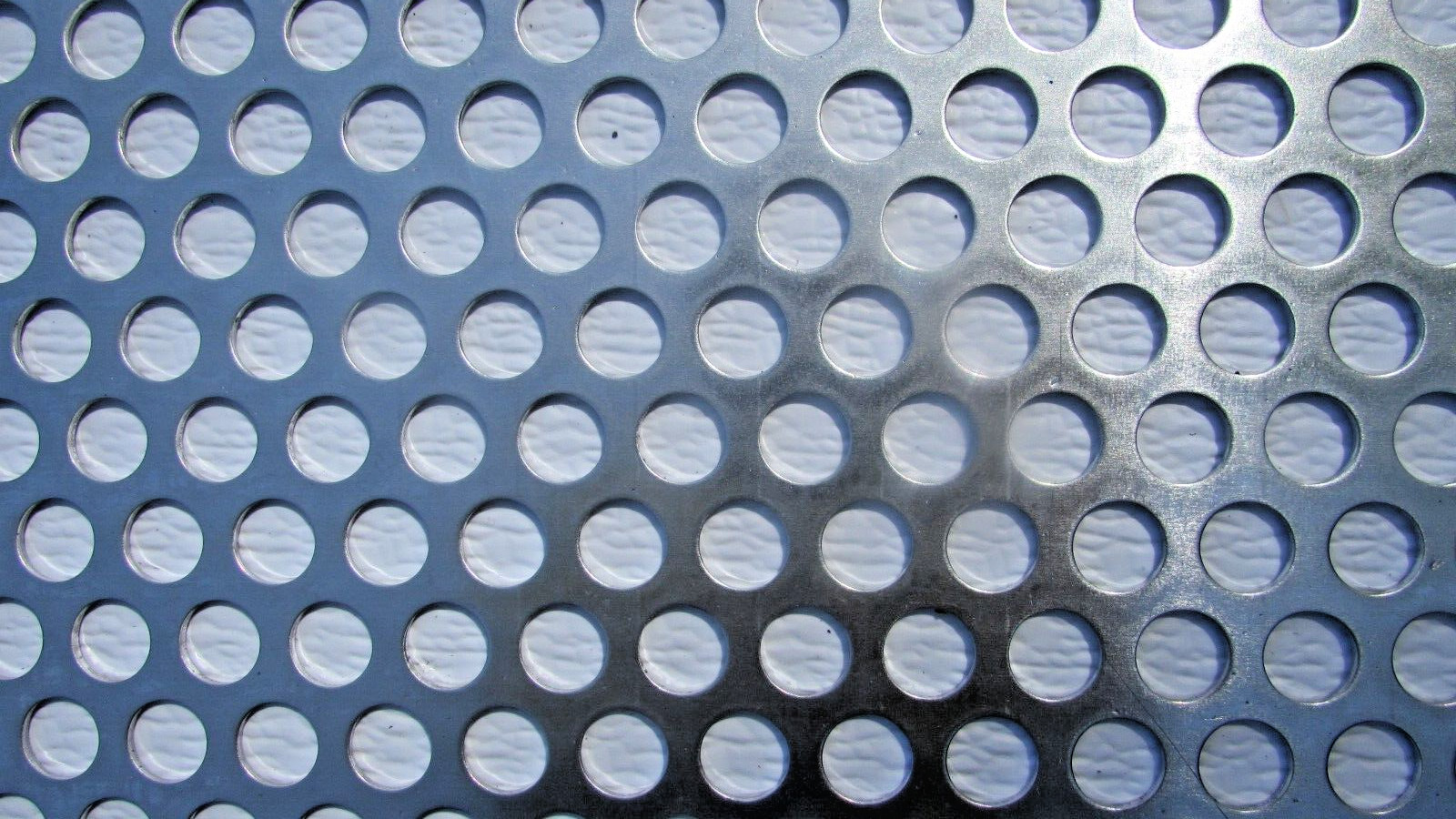 1/2″ HOLE ALUMINUM PERFORATED METAL–12″ X 12″