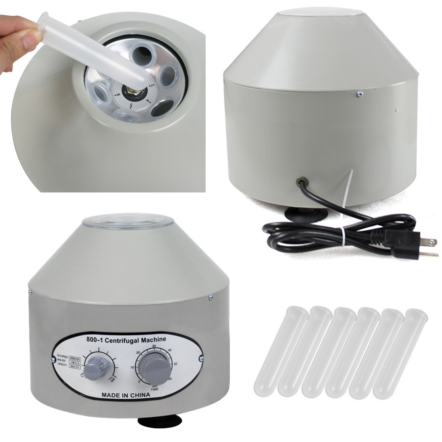 Lab Laboratory Medical 800-1 4000RPM w/ 6x20ml Rotor Electric Centrifuge Machine